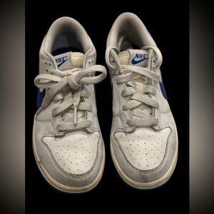 Nike White and Blue Athletic Shoes